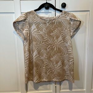 LOFT Leaf Print Top